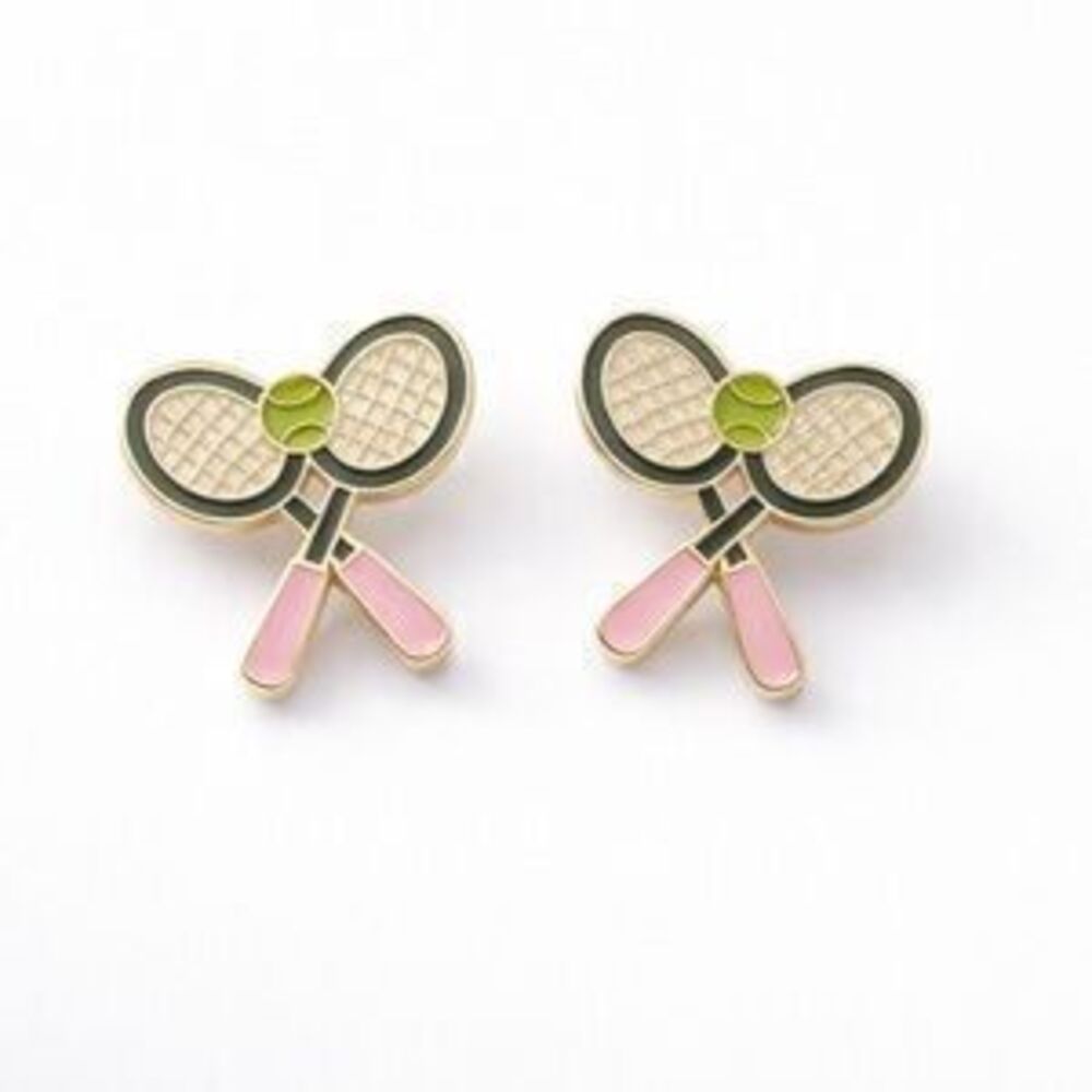 Tennis Rackets Stud Earrings (7720)